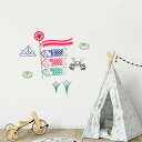 入園入学☆ シール式ウォールステッカー ウォールステッカー 飾り 60×60cm 春 spring 桜 梅 花 入園 入学 卒園 卒業 お祝い 018186 ウ...