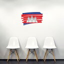 国旗☆シール式ウォールステッカー 60×60cm 世界の国旗 world flag 飾り 壁紙 はがせる 剥がせる カッティングシート wall sticker...