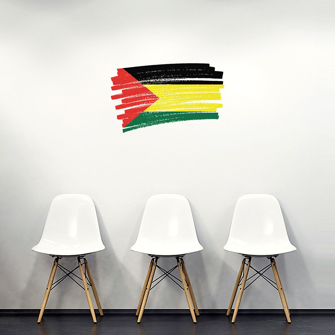 国旗☆シール式ウォールステッカー 60×60cm 世界の国旗 world flag 飾り 壁紙 はがせる 剥がせる カッティングシート wall sticker et-benishangul et-ベニシャングル 018443