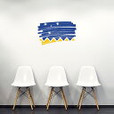 国旗☆シール式ウォールステッカー 60×60cm 世界の国旗 world flag 飾り 壁紙 はがせる 剥がせる カッティングシート wall sticker...
