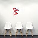 国旗☆シール式ウォールステッカー 60×60cm 世界の国旗 world flag 飾り 壁紙 はがせる 剥がせる カッティングシート wall sticker...