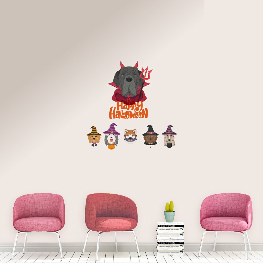 2024 ハロウィン シール式 ウォールステッカー halloween　ハロウィーン パーティ 文字 魔女 お菓子 400×900mm ハロウィン ウォールステッカー ハロウィン かぼちゃ Halloween　026114