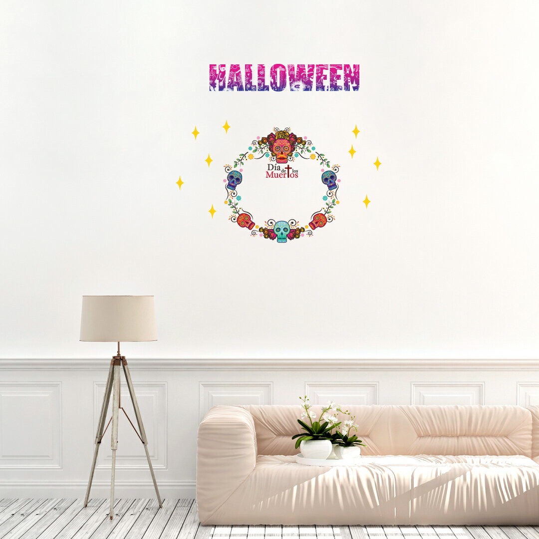 2024 ハロウィン シール式 ウォールステッカー halloween　ハロウィーン パーティ 文字 魔女 お菓子 400×900mm ハロウィン ウォールステッカー ハロウィン かぼちゃ Halloween　026138