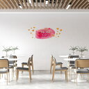 母の日☆ シール式ウォールステッカー ウォールステッカー 飾り 590×1327mm mothers day カーネーション 花 プレゼント 英字 ハート 03...