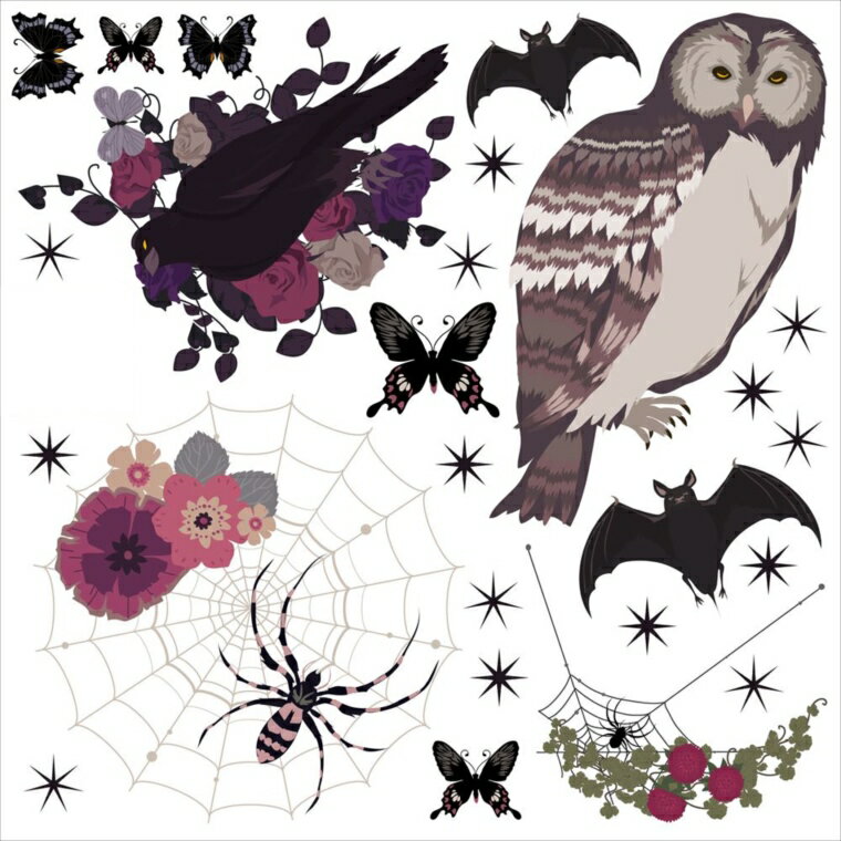 2025年 ハロウィン シール式 ウォールステッカー halloween　ハロウィーン かぼちゃ おばけ ランタン パーティ 文字 魔女 かわいい おしゃれ 大人 trick or treat ハロウィーン お菓子 30×30cm 013079 ウォールステッカーの商品画像