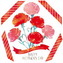 母の日☆ シール式ウォールステッカー ウォールステッカー 飾り 30×30cm 壁紙 mothers day カーネーション 花 プレゼント剥がせる カッティン...