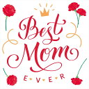 母の日☆ シール式ウォールステッカー ウォールステッカー 飾り 30×30cm 壁紙 mothers day カーネーション 花 プレゼント剥がせる カッティン...