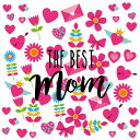 母の日☆ シール式ウォールステッカー ウォールステッカー 飾り 30×30cm 壁紙 mothers day カーネーション 花 プレゼント剥がせる カッティン...