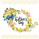 父の日☆ シール式ウォールステッカー ウォールステッカー 飾り 30×30cm 壁紙 Father s Day 花 プレゼント dad パパ 親父 お父さん 剥がせる カッティングシート wall sticker 雑貨 DIY ウォールステッカー 016269