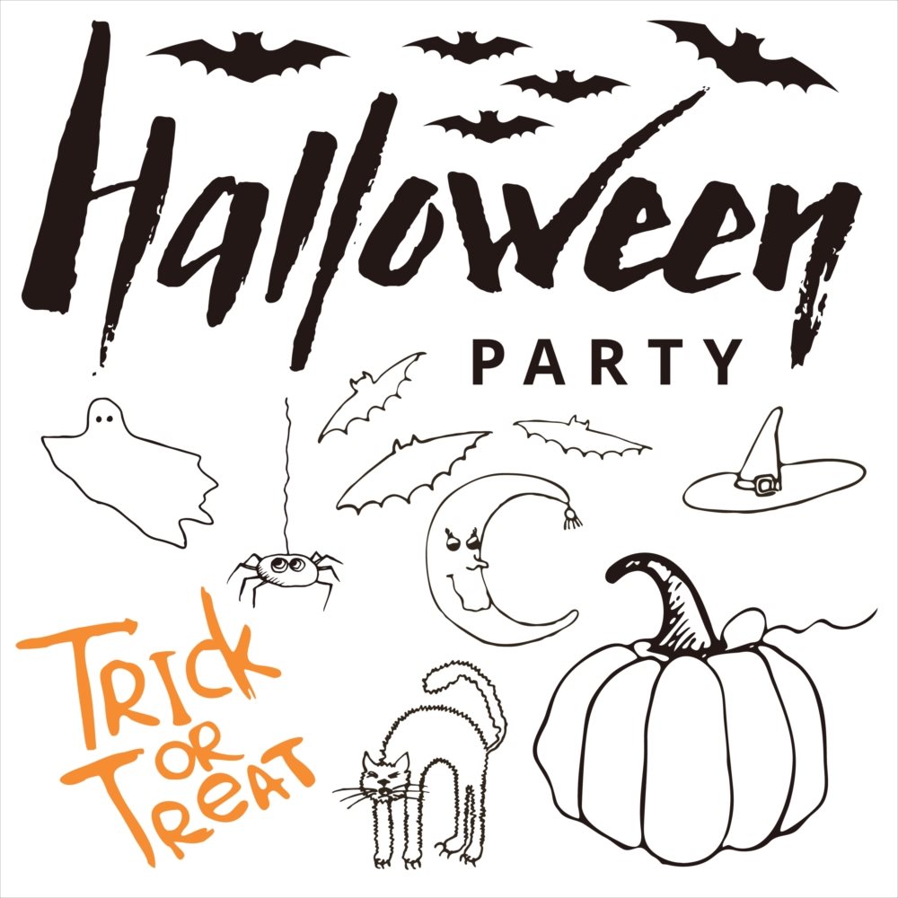 2025年 ハロウィン シール式 ウォールステッカー halloween　ハロウィーン かぼちゃ おばけ ランタン パーティ 文字 魔女 かわいい おしゃれ 大人 trick or treat ハロウィーン お菓子 30×30cm 016637の商品画像