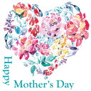 母の日☆ シール式ウォールステッカー ウォールステッカー 飾り 30×30cm 壁紙 mothers day カーネーション 花 プレゼント剥がせる カッティン...
