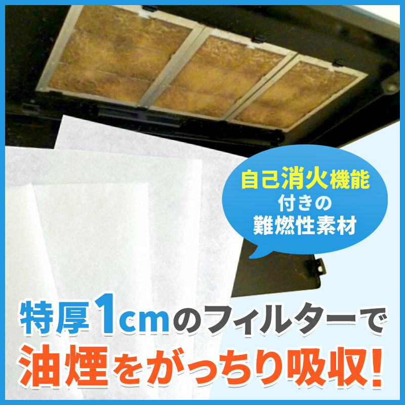 換気扇 フィルター 厚手【H11（ヨコ249mm×タテ361mm）36枚入り】換気扇 フィルター 厚手 レンジフード レンジフィルター レンジフード フィルター 交換 換気扇 フィルター 枠 キッチン 油汚れ 換気扇 台所 換気扇フィルター・レンジフードフィルター 2