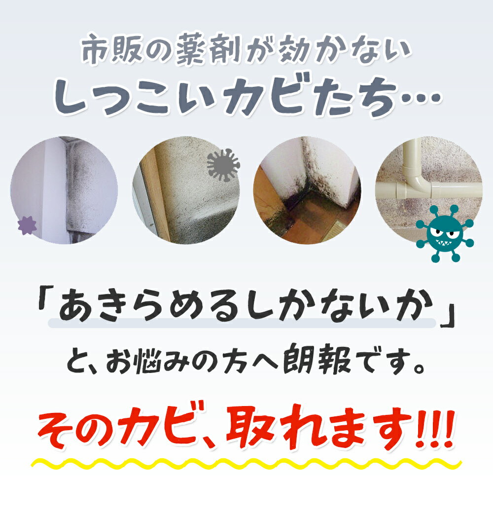 カビトルレッド カビホワイト カビ取り カビ取りの決定版！ビニールクロス ユニットバス /掃除/土壁 珪藻土 トイレの壁紙のプロも取れないカビが取れるカビ取り剤 お風呂 外壁 キッチン 洗面所【カビホワイト カビ取り 強力除去スプレー450ml】（03kabi） 最強 大掃除