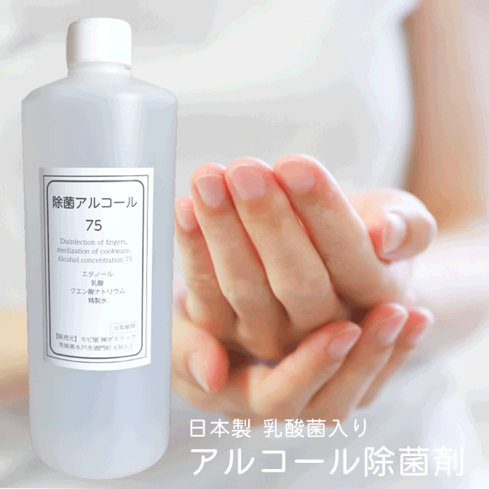 アルコール 除菌 75% 日本製 NON VIRUS 75 ノンウィルス75