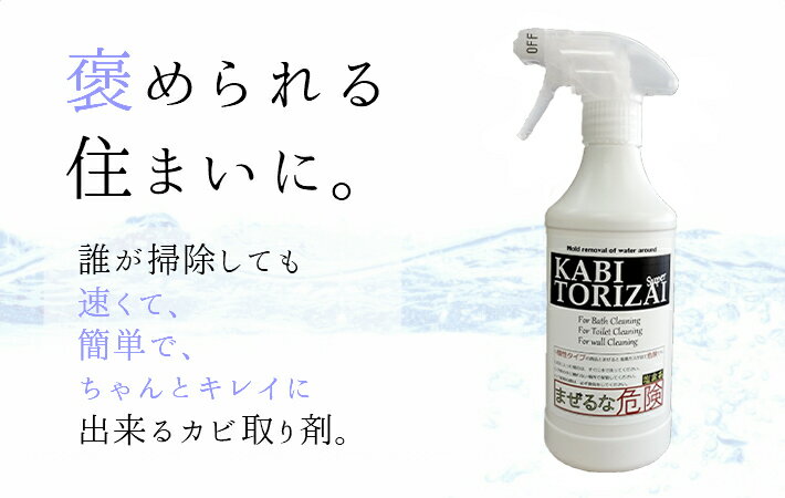 B:KABITORIZAI(カビ取り剤)450ml(浴室 キッチン 水回り専用)強力 カビ取り剤 カビとり カビ取り剤ジェル カビ取り カビ取りジェル 業務用 おすすめ 風呂掃除 洗剤 カビ 床 排水溝 掃除 カビ取りスプレー カビ除去スプレー 天井 予防 ジェル かびとり カビ除去