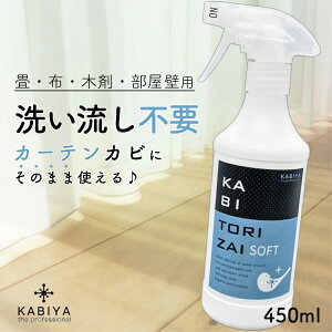 カビ取り剤 ソフト 450ml a(布・木材・色落ち素材用) 布 カビ カビ取り 臭い 汚れ きばみ マットレス カーテン すのこ 畳 部屋 押し入れ シーツ 掛け布団カバー 枕カバー テント 業務用 効果 おすすめ 洗剤 カビ 床 排水溝 かびとり シミ落とし 壁紙