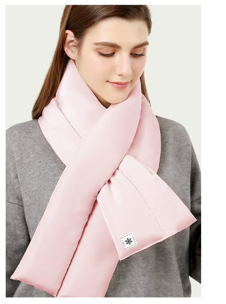 樂天商城 - ダウン マフラー スカーフ ダウンマフラー 雪花マーク ダウン レディース メンズ アクセサリー ストール スヌード 軽い 軽量 コンパクト プレゼント 柔らか ソフトタッチ 秋冬 お出かけ 通勤 ふわふあ ポカポカ