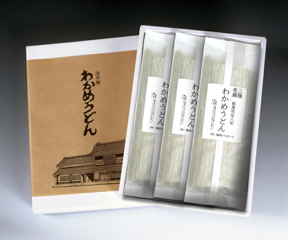 39ショップ対応 送料込み【わかめうどん】ギフト仕様乾麺なのでお中元やお歳暮(ギフト)に最適!わかめうどんギフト(12袋24食分)