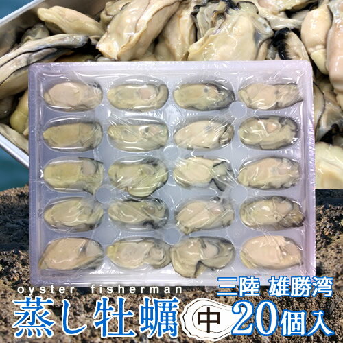 牡蠣 蒸し牡蠣（むき身）中 20個入宮城県産 家庭用 業務用 真ガキ 殻なしカキ プレゼント［敬老の日 ギフト］