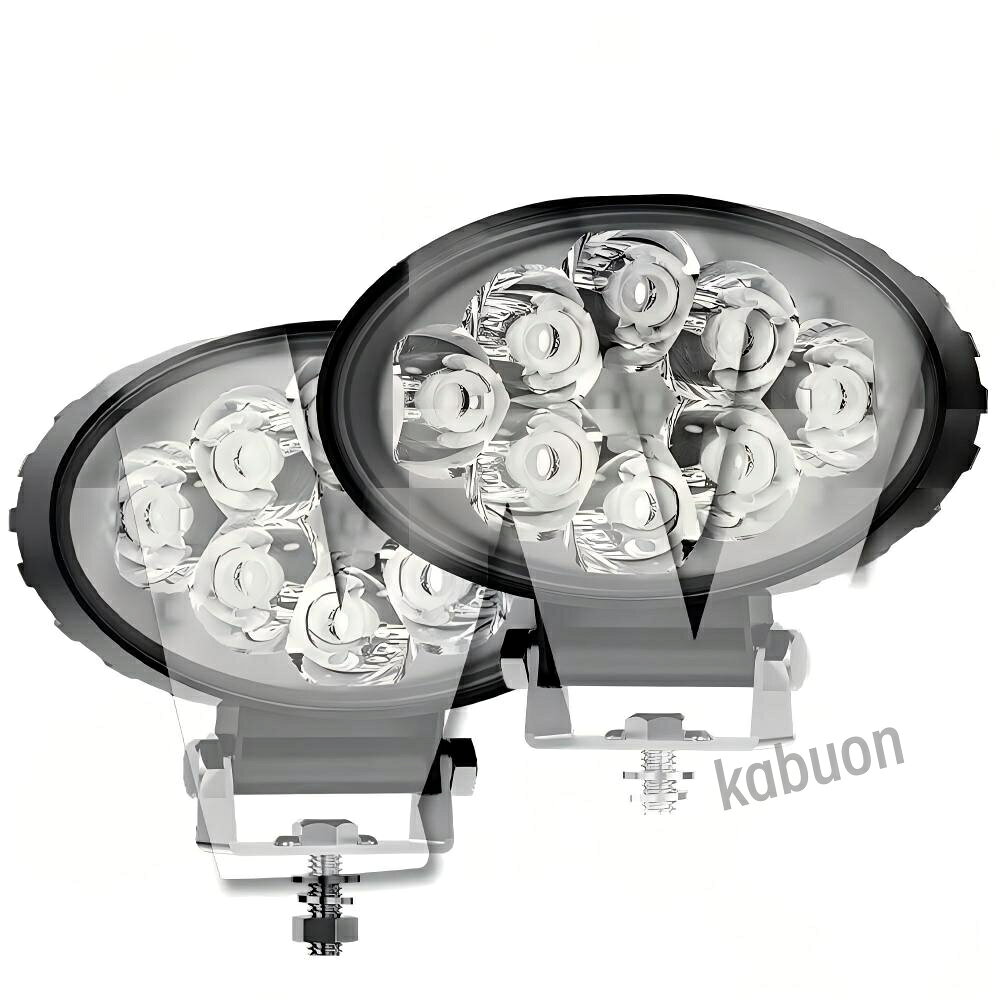 32W 広角タイプ 3インチ LED 作業灯 ワークライト 6500K ホワイト 3200LM 2個 12V/...