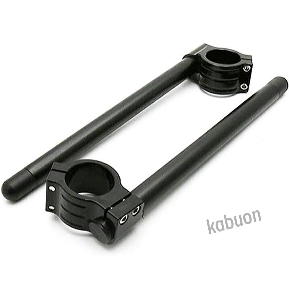 51mm オートバイ ハンドルバー 22mm フォーク クリップオン ブラック ホンダ スズ...