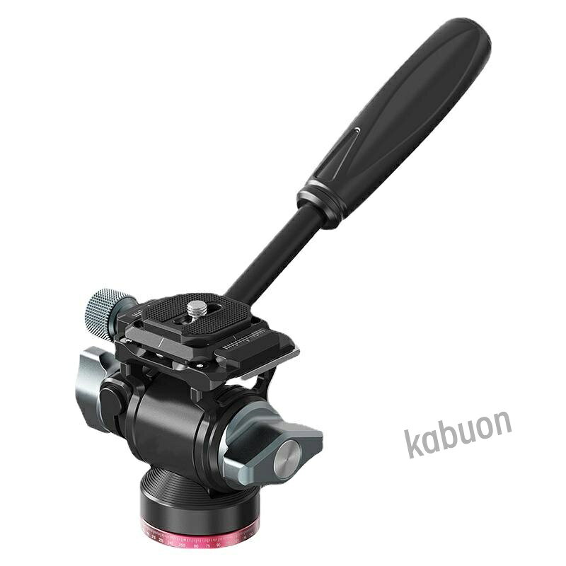 【小型&ポータブル】この雲台は、コンパクトなフルードビデオ雲台です。アルミ合金素材で、重さはわずか353g、高さは77mm、底面の直径は40mmです。超ミニサイズで、旅行やビデオに簡単に持っていくことができ、非常に便利です。 【パンとチルトの調整】自由雲台はダンピングが固定されており、スムーズな操作が可能です。ハンドルを使用すると、この三脚ヘッドは+ 90°/ -80°傾斜と360°回転してマルチアングル撮影が可能で、わずかな力で水平および垂直角度を簡単に調整できます。マルチアングル撮影によりスムーズな映像が得られます。 【クイックリリースプレート＆ 1/4"と3/8"ネジ付き】フルードヘッドには、ハンドヘルドと三脚をすばやく切り替えることができるアルカスイスクイックリリースプレートが付属しています。1/4と3/8インチネジ接続設計、10kgの耐荷重に対応、雲台は一眼レフ、ミラーレスカメラ、スポーツカメラなどに対応します。 【耐久性のあるアルミ合金素材&取り外し可能なハンドル】航空機グレードのアルミニウム合金で作られ、頑丈で耐久性があります。 CNC加工と表面陽極酸化処理、絶妙な技量とスムーズな操作を採用しています。回転設計を採用し、ハンドルのグリップ角度、正負方向を簡単に調整できるため、操作がより正確で便利になります。 【幅広い互換性&アレンレンチ】この雲台は、DSLR、ミラーレスカメラ、ポケットシネカメラなどと完全に互換性があります。マグネットで固定されたアレンキーがあり、隠しているので手に入れやすく、ハンドルの取り外しにも使用できます。【小型&ポータブル】この雲台は、コンパクトなフルードビデオ雲台です。アルミ合金素材で、重さはわずか353g、高さは77mm、底面の直径は40mmです。超ミニサイズで、旅行やビデオに簡単に持っていくことができ、非常に便利です。 【パンとチルトの調整】自由雲台はダンピングが固定されており、スムーズな操作が可能です。ハンドルを使用すると、この三脚ヘッドは+ 90°/ -80°傾斜と360°回転してマルチアングル撮影が可能で、わずかな力で水平および垂直角度を簡単に調整できます。マルチアングル撮影によりスムーズな映像が得られます。 【クイックリリースプレート＆ 1/4"と3/8"ネジ付き】フルードヘッドには、ハンドヘルドと三脚をすばやく切り替えることができるアルカスイスクイックリリースプレートが付属しています。1/4と3/8インチネジ接続設計、10kgの耐荷重に対応、雲台は一眼レフ、ミラーレスカメラ、スポーツカメラなどに対応します。 【耐久性のあるアルミ合金素材&取り外し可能なハンドル】航空機グレードのアルミニウム合金で作られ、頑丈で耐久性があります。 CNC加工と表面陽極酸化処理、絶妙な技量とスムーズな操作を採用しています。回転設計を採用し、ハンドルのグリップ角度、正負方向を簡単に調整できるため、操作がより正確で便利になります。 【幅広い互換性&アレンレンチ】この雲台は、DSLR、ミラーレスカメラ、ポケットシネカメラなどと完全に互換性があります。マグネットで固定されたアレンキーがあり、隠しているので手に入れやすく、ハンドルの取り外しにも使用できます。