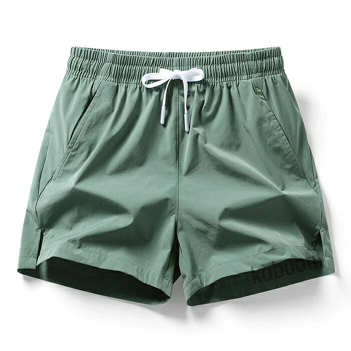 ショートパンツ メンズ レディース スポーツ 短パン 三分丈 アイスシルク 接触冷感 夏用 ウエストゴム 薄手 速乾 通気性