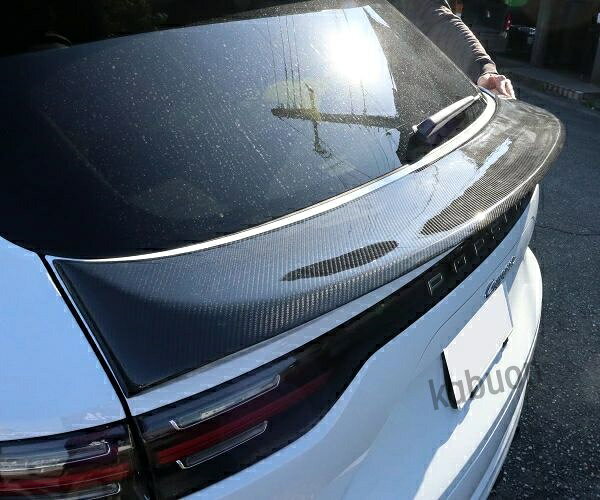INFORMATION color="#ffffff">詳細 ポルシェ2018以降カイエン用SUVリアゲートスポイラーダックテール形状のカーボンスポイラーです外装用の両面テープで取り付けてください &nbsp;商品内容&nbsp; 2018-カイエンSUV用カーボン製取り付け説明書は付属していませんので取り付けに不安のある方は最寄りの自動車店にご相談ください。 商品説明 width="494" bgcolor="#cccccc">●取り付けに関するサポートは行っておりません。　　 本品の使用によって生じた如何なる損失にも当方は責任を負いかねます。 ●輸入品ですので使用に差支えのない瑕疵はクレーム対象外とさせて頂きます。 ●フィッティングに際して若干の加工が必要になる場合が御座います。 ●到着後一か月以降及び取り付け方法が原因の不良による返品交換はできません。●加工された商品は返品対象外です お支払いについて bgcolor="#cccccc">ご注文後に楽天から自動配信されるメールをご確認ください。カーボン製