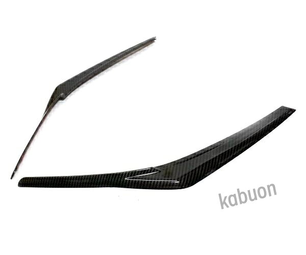 トヨタ カムリ用 ヘッドライトガーニッシュ カーボン柄 アイライン CAMRY カバー ...