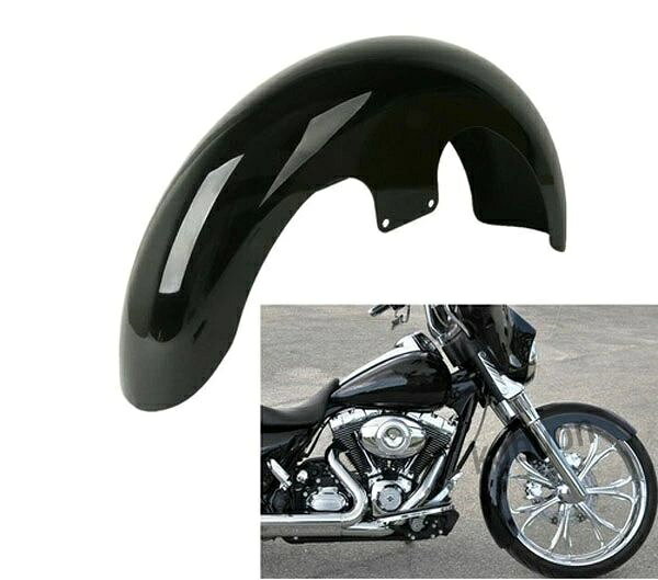 フロントフェンダー グロスブラックペイント済み 【適合】 21インチ 120 / R21ホイール用 Harley Bagger Touring Street Glide FLTR FLHT FLHR FLHX 車種により取付には加工が必要な場合がございます。 その他細かな適合は分かりませんので画像にてご判断下さい。 個別の車種適合はお答えできできません。 こちらのパーツはハーレー純正品及びその他ブランド品ではございません。 注 意 事 項 ■車種によっては加工が必要な場合がございます。 ■商品に関してのサポートは行っておりません。また箱や説明書の部類はございませんので取り付けできない場合は専門業者にご依頼ください。 ■当商品は輸入品の為、色むら、剥げ、スレ、錆、キズ等がある場合がございます。 ◆純正品ではございませんので完全一致にはなりません。 ご自身で取り付けできない場合は必ず専門業者様へご依頼下さい。 ◆入荷時期によってデザインに細かなデザインの多少の差異が見られる事が御座います。あらかじめご了承くださいませ。 ■他でも販売しているため在庫のある商品でも売り切れの場合がございますのでご了承ください。
