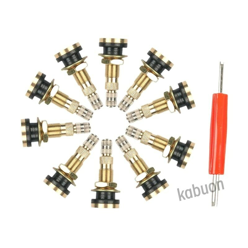 説明: 【互換性】15.8mm（0.625インチ）のバルブ穴用に設計されたこれらのTR618A真鍮製ヘビーデューティーバルブステムは、トラクター、グレーダー、産業用ホイール、農業機械、重機のタイヤに最適です。【耐久性】高品質の真鍮とゴムで構成されており、優れた耐腐食性と耐熱性を備え、過酷な環境下でも信頼性の高い性能を発揮します。【完全セット】各パッケージには、交換ニーズを満たし、取り付けやメンテナンス作業を簡素化するために、バルブステム10個と取り外しツール1個が含まれています。【シール】さまざまな作業条件下で安定した気密シールを提供するように設計されており、空気漏れを効果的に防止し、路上での安全性を高めます。【便利なパッケージ】すべての部品がきちんと整理されたコンパクトなパッケージに入っています。各バルブステムのサイズは53.5×22mmです。仕様: 素材：真鍮、ゴム サイズチャート: 5.35cm×2.2cm/2.11インチ×0.87インチ パッケージに含まれるもの: 金属製バルブステム10個1. 取り外しツール 注意: 手作業による測定のため、1〜2cm程度の誤差が生じる場合がございますのでご了承ください。ご購入前のご案内 ● サイズについて：スタッフ間で測り方を統一していますが、実寸に1〜3cmの誤差がある場合がありますのでご了承ください。 ● 商品の色は、撮影時の光やモニターによって異なる場合がありますのでご注意ください。 ● 生地特性により匂いが感じられることがありますが、数日で気にならなくなります。 ● 他店舗と在庫を共有しているため、受注後に欠品となる場合があります。 ▼出荷前には全て検品を行っておりますが、万が一商品に不具合があった場合は、お問い合わせフォームよりご連絡くださいますようお願い申し上げます。営業日に対応いたしますのでご安心ください。【互換性】15.8mm（0.625インチ）のバルブ穴用に設計されたこれらのTR618A真鍮製ヘビーデューティーバルブステムは、トラクター、グレーダー、産業用ホイール、農業機械、重機のタイヤに最適です。【耐久性】高品質の真鍮とゴムで構成されており、優れた耐腐食性と耐熱性を備え、過酷な環境下でも信頼性の高い性能を発揮します。【完全セット】各パッケージには、交換ニーズを満たし、取り付けやメンテナンス作業を簡素化するために、バルブステム10個と取り外しツール1個が含まれています。【シール】さまざまな作業条件下で安定した気密シールを提供するように設計されており、空気漏れを効果的に防止し、路上での安全性を高めます。【便利なパッケージ】すべての部品がきちんと整理されたコンパクトなパッケージに入っています。各バルブステムのサイズは53.5×22mmです。