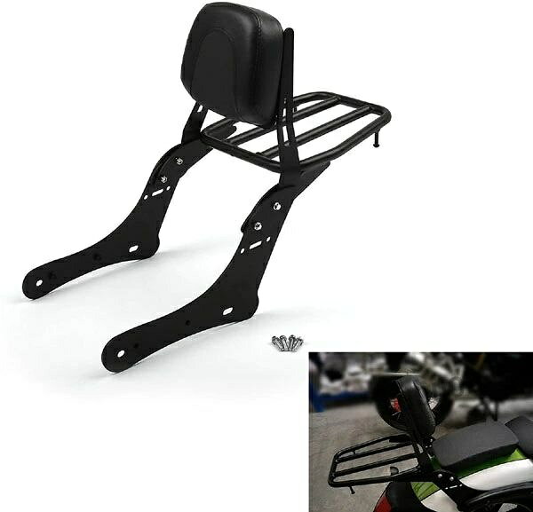 バックレスト シーシーバー 荷物ラック付き。52CM（高さ） ラックを外して使用することも可能です。 【適合車種】 Kawasaki Vulcan バルカン S650 2015-2020 こちらの商品は純正及びブランド品ではございません。 注 意 事 項 ■車種によっては加工が必要な場合がございます。 ■商品に関してのサポートは行っておりません。また箱や説明書の部類はございませんので取り付けできない場合は専門業者にご依頼ください。 ■当商品は輸入品の為、色むら、剥げ、スレ、錆、キズ等がある場合がございます。 ◆純正品ではございませんので完全一致にはなりません。 ご自身で取り付けできない場合は必ず専門業者様へご依頼下さい。 ◆入荷時期によってデザインに細かなデザインの多少の差異が見られる事が御座います。あらかじめご了承くださいませ。 ■他でも販売しているため在庫のある商品でも売り切れの場合がございますのでご了承ください。
