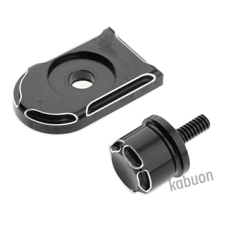 説明: 条件：100％の新品カラー：ブラック材質：アルミニウムシートタブカバーサイズ（L * W）：50mm * 30mm;マウントノブの直径：9mmフィット：1996-2017ハーリースポーツスター、ワイドグライド、ストリートボブ、ローディング、ファットボブ、ストリートボブ、ソフテイル、ダイナ、ストリートグライド、ロードグライド、超グライド、ツーリング、その他のモデル1/4-20スレッドパッケージに含まれるもの: 1ピースオートバイシートタブカバー1ピースローレットボルト 注意: 互換性は参考のためだけに、確かめるためにサイズを確認してください！ご購入前のご案内 ● サイズについて：スタッフ間で測り方を統一していますが、実寸に1〜3cmの誤差がある場合がありますのでご了承ください。 ● 商品の色は、撮影時の光やモニターによって異なる場合がありますのでご注意ください。 ● 生地特性により匂いが感じられることがありますが、数日で気にならなくなります。 ● 他店舗と在庫を共有しているため、受注後に欠品となる場合があります。 ▼出荷前には全て検品を行っておりますが、万が一商品に不具合があった場合は、お問い合わせフォームよりご連絡くださいますようお願い申し上げます。営業日に対応いたしますのでご安心ください。条件：100％の新品カラー：ブラック材質：アルミニウムシートタブカバーサイズ（L * W）：50mm * 30mm;マウントノブの直径：9mmフィット：1996-2017ハーリースポーツスター、ワイドグライド、ストリートボブ、ローディング、ファットボブ、ストリートボブ、ソフテイル、ダイナ、ストリートグライド、ロードグライド、超グライド、ツーリング、その他のモデル1/4-20スレッドパッケージに含まれるもの: 1ピースオートバイシートタブカバー1ピースローレットボルト 注意: 互換性は参考のためだけに、確かめるためにサイズを確認してください！