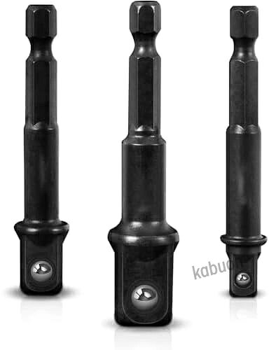 セット内容：このセットには、6.35mm（1/4インチ）六角シャンクのソケットアダプターが3個含まれています。 差込角は6.35mm、9.5mm、12.7mm（全長はそれぞれ65mm、65mm、73mm）です。 これらは、プロやDIY愛好家に最もよく使用されるサイズです。 優れた素材：クロムバナジウム鋼製で、高い硬度、耐腐食性、防錆性を備え、長期間の使用と様々な過酷な作業に適しています。 使いやすさ：面取りされたエッジとバネ式ボールロック機構により、しっかりとしたグリップが得られ、ソケットの滑り落ちを防ぎます。 貴重な時間を節約し、車の修理作業を楽にします。 持ち運びに便利：コンパクトで軽量な設計で持ち運びやすく、屋内でも屋外でも簡単に使用できます。 多用途：電動ドライバー、ドリル、その他の工具に欠かせないアダプターツールです。 DIY愛好家、自動車修理のプロなど、さまざまな問題を解決します。セット内容：このセットには、6.35mm（1/4インチ）六角シャンクのソケットアダプターが3個含まれています。 差込角は6.35mm、9.5mm、12.7mm（全長はそれぞれ65mm、65mm、73mm）です。 これらは、プロやDIY愛好家に最もよく使用されるサイズです。 優れた素材：クロムバナジウム鋼製で、高い硬度、耐腐食性、防錆性を備え、長期間の使用と様々な過酷な作業に適しています。 使いやすさ：面取りされたエッジとバネ式ボールロック機構により、しっかりとしたグリップが得られ、ソケットの滑り落ちを防ぎます。 貴重な時間を節約し、車の修理作業を楽にします。 持ち運びに便利：コンパクトで軽量な設計で持ち運びやすく、屋内でも屋外でも簡単に使用できます。 多用途：電動ドライバー、ドリル、その他の工具に欠かせないアダプターツールです。 DIY愛好家、自動車修理のプロなど、さまざまな問題を解決します。