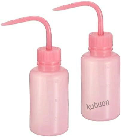 ピンク 150ml 洗浄 ボトル 2個 プラスチック 絞る 細口 散水 ツール