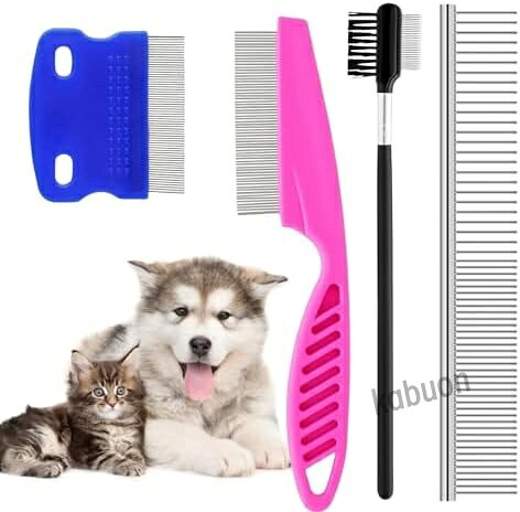 ペット コーム 4本セット ペットくし 犬 猫 クシ トリミング グルーミング 抜け毛取り コーム 肌にやさしい