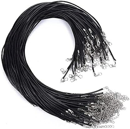 セット内容：20本セット サイズ：全長：約45cm、太さ：約2mm、アジャスター：約5cm 素材：合皮、金属 カラー：ブラック×シルバー 用途：ネックレスやペンダントに使いやすいです。 丸カンにチャームやミール皿、メタルビーズ類を組み合わせて、 簡単にハンドメイド作品が作れます。セット内容：20本セット サイズ：全長：約45cm、太さ：約2mm、アジャスター：約5cm 素材：合皮、金属 カラー：ブラック×シルバー 用途：ネックレスやペンダントに使いやすいです。 丸カンにチャームやミール皿、メタルビーズ類を組み合わせて、 簡単にハンドメイド作品が作れます。