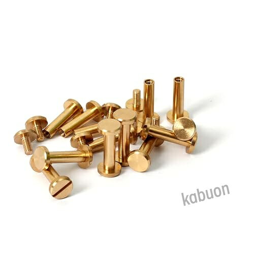 シカゴスクリュー 8×4×15mm 12個 バッグ ベルト カバン 修理 レザークラフト DIY ハンドメイド パーツ