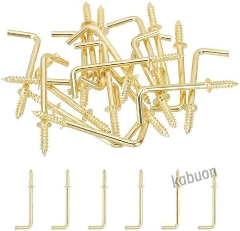 カラー: 金色 材質: 炭素鋼 仕上げ: 銅メッキ 全長: 53 mm / 2.1インチ 幅: 20 mm / 0.79インチ ねじサイズ: 4x15 mm / 0.115x0.59インチ (径×長さ) セット内容: 天井フック 20個 特徴: 炭素鋼製で銅メッキ加工された天井フックは、頑丈で錆びにくく、耐食性に優れ、美観も向上します。軽量アイテムの固定に信頼性があり、空間装飾の柔軟性を提供します。 取り付け方法: 適切なドリルビットを装着したドライバーまたはドリルで、セルフタッピングフックを天井にねじ込みます。フックが完全に固定され、吊るすアイテムの重量を支えられることを確認してください。 用途: セルフタッピング天井フックは、軽量アイテムを天井から安全に吊り下げるのに最適です。装飾品、ライトストリングス、看板、植物、ランプなどの吊り下げに便利で、住宅、事務所、小売店、屋内・屋外などで広く使用されています。 注意: 安全性と耐久性を保つため、過度に重い植物などを吊るすのは避けてください。カラー: 金色 材質: 炭素鋼 仕上げ: 銅メッキ 全長: 53 mm / 2.1インチ 幅: 20 mm / 0.79インチ ねじサイズ: 4x15 mm / 0.115x0.59インチ (径×長さ) セット内容: 天井フック 20個 特徴: 炭素鋼製で銅メッキ加工された天井フックは、頑丈で錆びにくく、耐食性に優れ、美観も向上します。軽量アイテムの固定に信頼性があり、空間装飾の柔軟性を提供します。 取り付け方法: 適切なドリルビットを装着したドライバーまたはドリルで、セルフタッピングフックを天井にねじ込みます。フックが完全に固定され、吊るすアイテムの重量を支えられることを確認してください。 用途: セルフタッピング天井フックは、軽量アイテムを天井から安全に吊り下げるのに最適です。装飾品、ライトストリングス、看板、植物、ランプなどの吊り下げに便利で、住宅、事務所、小売店、屋内・屋外などで広く使用されています。 注意: 安全性と耐久性を保つため、過度に重い植物などを吊るすのは避けてください。