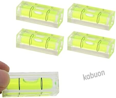 ミニ 水準器 水平 水準器 ポータブル 小型 測定ツール 気泡 測定器 作業工具 (4個入り)