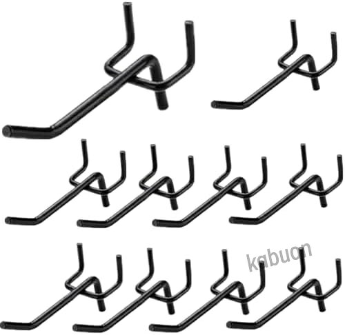 有孔ボード フック 10個セット パンチングボード フック径4mm 長さ5cm対応 穴あきボード 展示用 壁面収納 吊り下げラック