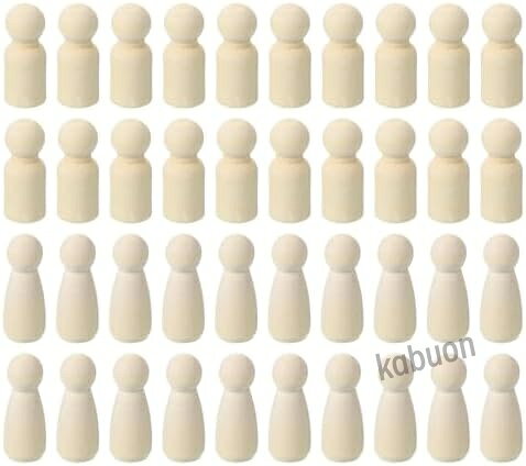 カラー：木の色 素材：木 サイズ：18 x 43 mm / 0.71 x 1.69in(W*H) 木製ペグ人形は天然ハードウッドで作られており、頑丈で耐久性があります。 表面は滑らかで、破片や錆がなく、ペイントが簡単に剥がれることなく滑らかに塗ることができます。 未仕上げの木製人形はサイズが小さく、軽量で持ち運びやすく使用しやすいです。 手作業能力、想像力、創造力を向上させるのに役立ちます。 空白の木製ペグ人形はDIYペイントに最適です。 木製人形をカラフルにするためにマーカーやペイント、または染料を使用して直接作品を完成させることができます。 また、木製人形を飾るためにいくつかの粘土、布、またはスパンコールを使用することもできます。 木製ペグ人形は親子の活動や手芸教室に最適なアート用品です。 これらの木製人形は創造力と手作業能力を十分に育むことができます。 子供たちは、創造的なペイント、数えること、ロールプレイ、またはペグ人形の服を作ることによって、 色の認識、手作業、美的能力を向上させることができます。 これらの木製人形は天然木で作られていますので、使用しないときは風通しの良い乾燥した場所に保管してください。カラー：木の色 素材：木 サイズ：18 x 43 mm / 0.71 x 1.69in(W*H) 木製ペグ人形は天然ハードウッドで作られており、頑丈で耐久性があります。 表面は滑らかで、破片や錆がなく、ペイントが簡単に剥がれることなく滑らかに塗ることができます。 未仕上げの木製人形はサイズが小さく、軽量で持ち運びやすく使用しやすいです。 手作業能力、想像力、創造力を向上させるのに役立ちます。 空白の木製ペグ人形はDIYペイントに最適です。 木製人形をカラフルにするためにマーカーやペイント、または染料を使用して直接作品を完成させることができます。 また、木製人形を飾るためにいくつかの粘土、布、またはスパンコールを使用することもできます。 木製ペグ人形は親子の活動や手芸教室に最適なアート用品です。 これらの木製人形は創造力と手作業能力を十分に育むことができます。 子供たちは、創造的なペイント、数えること、ロールプレイ、またはペグ人形の服を作ることによって、 色の認識、手作業、美的能力を向上させることができます。 これらの木製人形は天然木で作られていますので、使用しないときは風通しの良い乾燥した場所に保管してください。