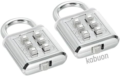 サイズ：54x30mm / 2.1x1.2"（幅×長さ）の組み合わせセキュリティ南京錠1個セット、4mm / 0.16"のロッド太さ。組み合わせロックは、亜鉛合金と合金鋼で作られており、優れた耐食性、錆びにくさ、耐摩耗性、耐久性があります。南京錠の数字ははっきりしており、ボタンは柔軟で使いやすく、盲目の高齢者にも適しています。3桁の事前設定（変更不可）の6桁プッシュボタン南京錠で、学習と使用が最も簡単な組み合わせロックです。事前に設定された3桁を入力し、南京錠の下のスイッチをスライドさせ、南京錠のハンドルを回して解除します。南京錠は、ジム、オフィス、従業員ロッカー、ガレージ、屋外フェンス、バックル、収納室に適しています。バックパック、スーツケース、ツールボックスに掛けることもでき、独自の組み合わせは泥棒がパスワードを解読するのを防ぎます。パスワードは機密に保ち、他人に漏らさないようにしてください。組み合わせロックの表面とボタンを定期的に清掃し、乾燥させて清潔に保ち、ほこりや汚れが使用に影響を与えないようにしてください。サイズ：54x30mm / 2.1x1.2"（幅×長さ）の組み合わせセキュリティ南京錠1個セット、4mm / 0.16"のロッド太さ。組み合わせロックは、亜鉛合金と合金鋼で作られており、優れた耐食性、錆びにくさ、耐摩耗性、耐久性があります。南京錠の数字ははっきりしており、ボタンは柔軟で使いやすく、盲目の高齢者にも適しています。3桁の事前設定（変更不可）の6桁プッシュボタン南京錠で、学習と使用が最も簡単な組み合わせロックです。事前に設定された3桁を入力し、南京錠の下のスイッチをスライドさせ、南京錠のハンドルを回して解除します。南京錠は、ジム、オフィス、従業員ロッカー、ガレージ、屋外フェンス、バックル、収納室に適しています。バックパック、スーツケース、ツールボックスに掛けることもでき、独自の組み合わせは泥棒がパスワードを解読するのを防ぎます。パスワードは機密に保ち、他人に漏らさないようにしてください。組み合わせロックの表面とボタンを定期的に清掃し、乾燥させて清潔に保ち、ほこりや汚れが使用に影響を与えないようにしてください。