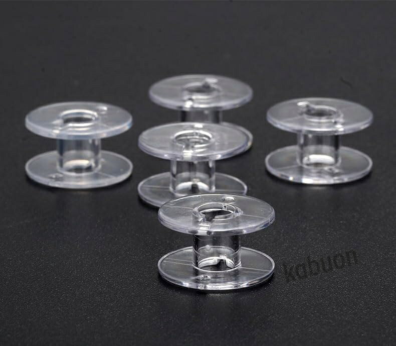 25個セット ボビン プラスチック製 透明ボビン 縫いボビン 裁縫道具 収納ボックス ...
