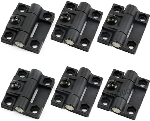 サイズは43mm×36.5mm×12.5mmで、カラーは黒です。プラスチック製のトルクヒンジです。 調整用のネジを締めたり緩めることで、トルクの強弱を設定できます。 扉の大きさに合わせてトルクヒンジの位置を調整できるので、幅広い用途に使えます。 軽量で錆びず、汚れが目立たないブラックカラーを採用しています。 ドアやカバーの取り付け、DIY、キャノピー、サーバーラック、事務機器、家具修理・改装などにおすすめです。サイズは43mm×36.5mm×12.5mmで、カラーは黒です。プラスチック製のトルクヒンジです。 調整用のネジを締めたり緩めることで、トルクの強弱を設定できます。 扉の大きさに合わせてトルクヒンジの位置を調整できるので、幅広い用途に使えます。 軽量で錆びず、汚れが目立たないブラックカラーを採用しています。 ドアやカバーの取り付け、DIY、キャノピー、サーバーラック、事務機器、家具修理・改装などにおすすめです。