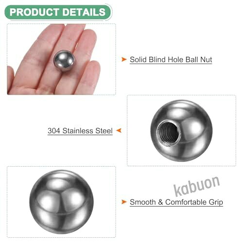4個のねじ込みボールナット M6x16mm 304ステンレス鋼ボールナットキャップ 照明器...