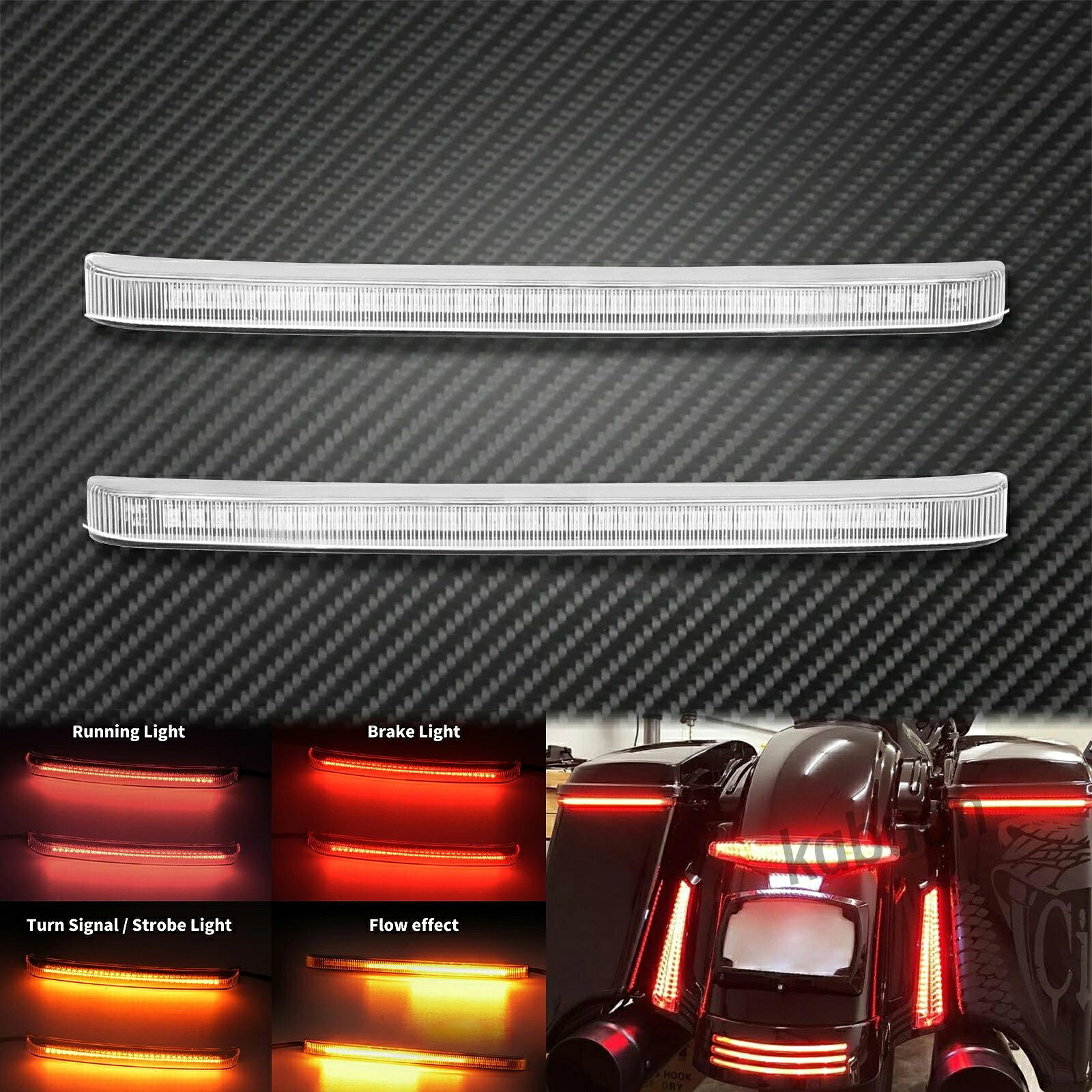 MACTIONS ハーレーツーリング 2014〜2023対応 サドルバッグ用LEDブレーキ シーケン...