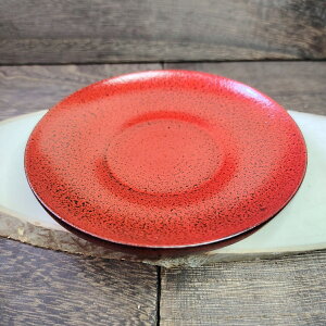 茶托 根来乾漆 木製 天然木 木 漆塗り 漆 漆塗 漆器 丸型 丸 径115mm 赤 黒 布張り 中国製 プレゼント ギフト コースター ※茶托単品の販売です。