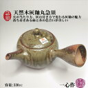急須 丸急須天然木灰釉 一心作 常滑焼 陶器 陶製茶こし セラメッシュ ギフト プレゼント 満水容量330cc 径97mm 高さ70mm