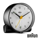 BRAUN ブラウン BC01BW アラーム クロック Alarm Clock ブラック ホワイト クオーツ スヌーズ ライト 【お取り寄せ】